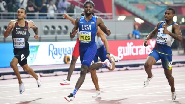 Álex Quiñónez se lleva medalla de bronce en los 200 metros del mundial de Atletismo de Doha