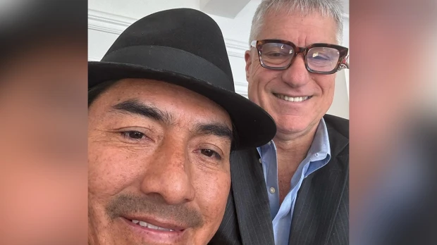 Leonidas Iza y Steven Donziger se reunieron en Nueva York