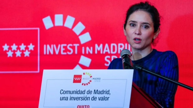 Ayuso llama a empresarios de Ecuador a invertir en Madrid