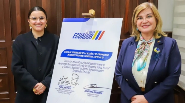 Ecuador refuerza cooperación internacional para enfrentar consumo y tráfico de drogas