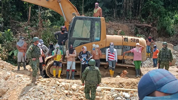 7 campamentos de minería ilegal fueron destruidos en Chucapi