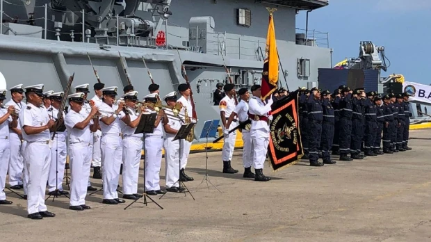 El BAE Jambelí se incorpora a la Armada para reforzar la lucha antidrogas