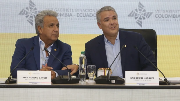 Presidentes de Ecuador y Colombia tratarán agenda bilateral el jueves