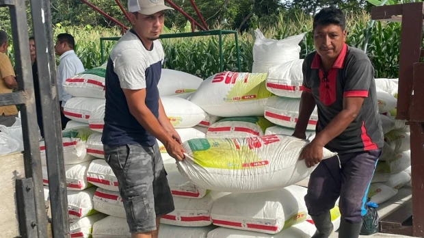 264 sacos de urea fueron entregados a productores de Napo