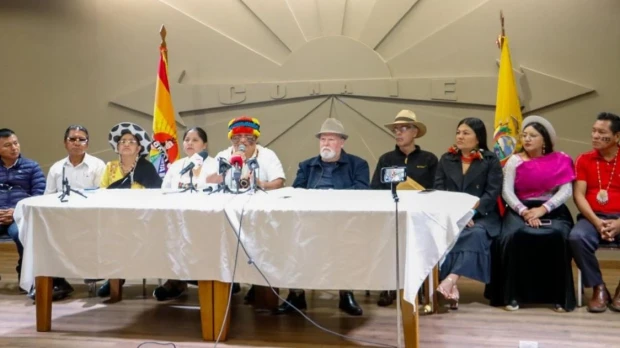 La Conaie respaldará contramarcha en rechazo a Noboa