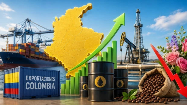 Petróleo impulsa las exportaciones de Colombia mientras caen las ventas de café y flores