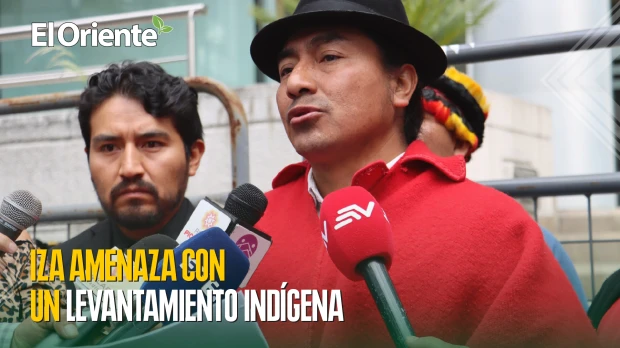 Iza amenaza con un levantamiento indígena contra la minería
