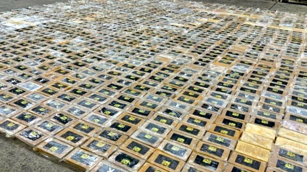3,2 toneladas de cocaína fueron descubiertas en contenedor de banano
