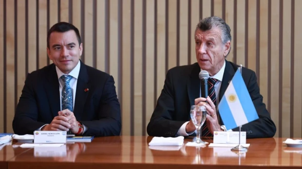 Noboa inició agenda oficial en Argentina con reuniones empresariales