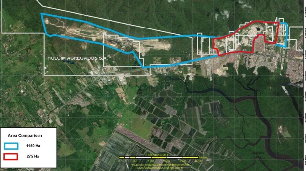 La construcción de la mina El Domo está suspendida