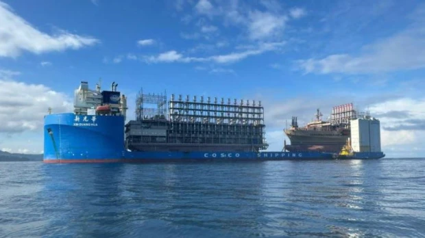 La barcaza turca, Murat Bay, ya está generando energía 