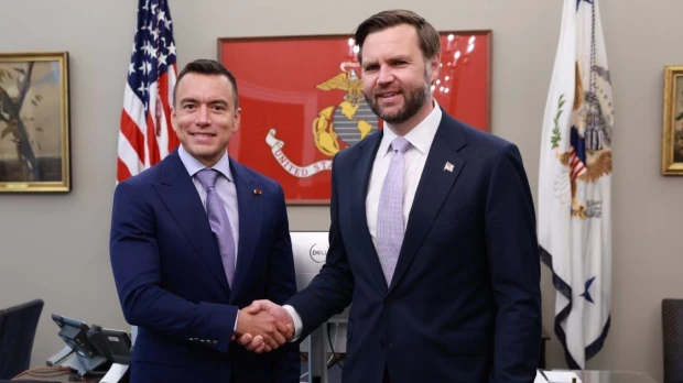 Noboa y Vance ratifican cooperación bilateral en seguridad, comercio e inversión