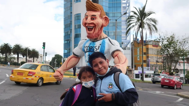 Messi, el monigote más buscado en Quito