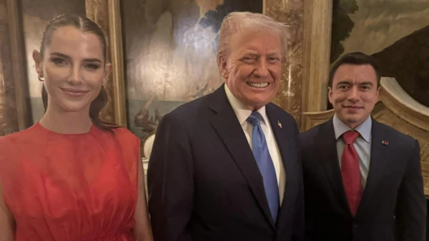 Noboa calificó de "positiva" su reunión privada con Trump