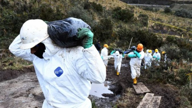 Petroecuador remedia el páramo tras pinchazo ilegal en el SOTE