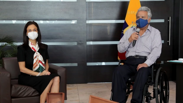 Lenín Moreno se reunió con la jefa de misión electoral de la OEA
