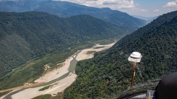 El levantamiento topográfico de la variante del SOTE se llevó a cabo