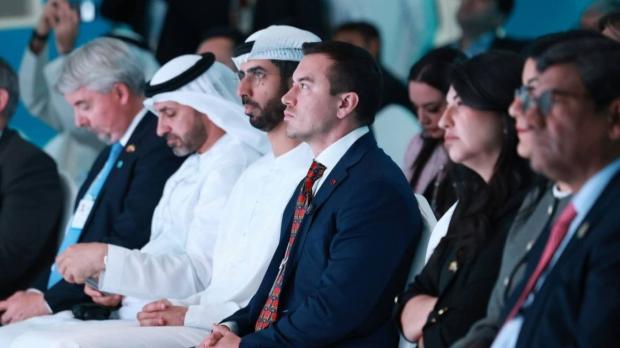 El secretario general de la organización, Haitham Al Ghais, se reunió con Fernando Santos, ministro de Energía y Mina / Foto: EFE