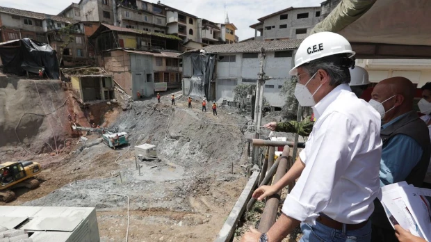 Lasso supervisa los trabajos de remediación en Zaruma