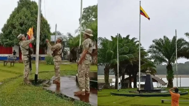 Perú retiró bandera de Colombia izada en pueblo fronterizo