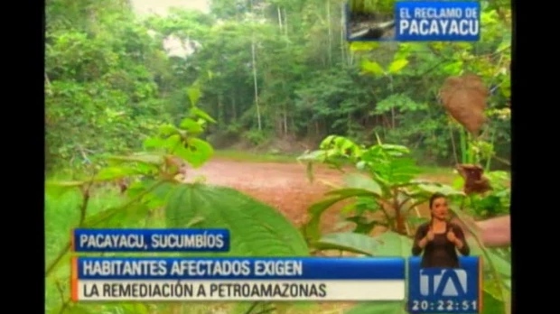 Habitantes de Pacayacu afectados por explotación petrolera exigen remediación