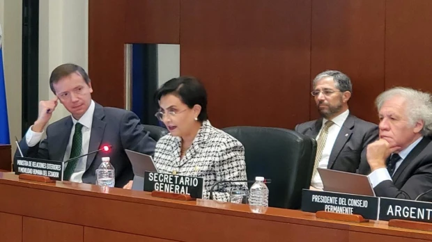 La OEA rechaza la violencia y da un espaldarazo a Noboa