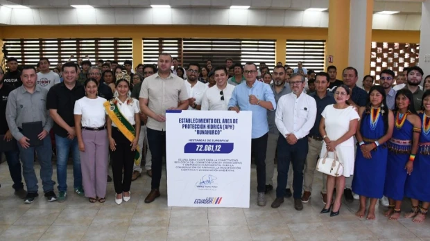 Runahurco es declarada área de protección hídrica en la Amazonía ecuatoriana 