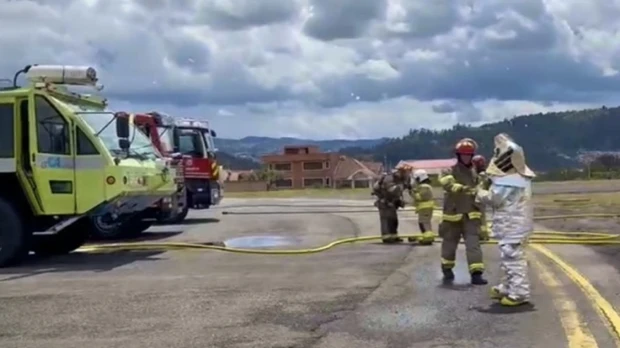 El aeropuerto Mariscal La Mar realizó simulacro de accidente aéreo
