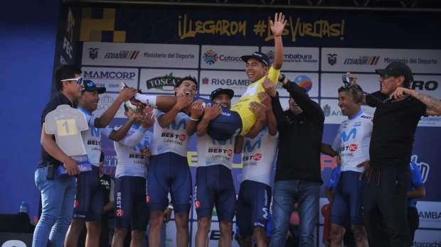 Richard Huera se coronó campeón de la vuelta a Ecuador