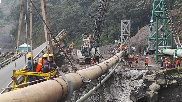 Petroecuador concluyó obra para proteger oleoducto en zona amazónica