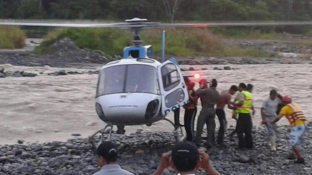 Plan aéreo para rescatar a 20 personas atrapadas en Pastaza