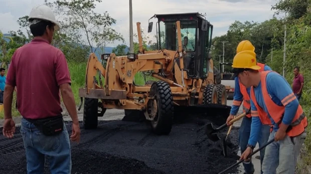 Medio millón de dólares ha sido invertido en el mantenimiento vial en Morona Santiago