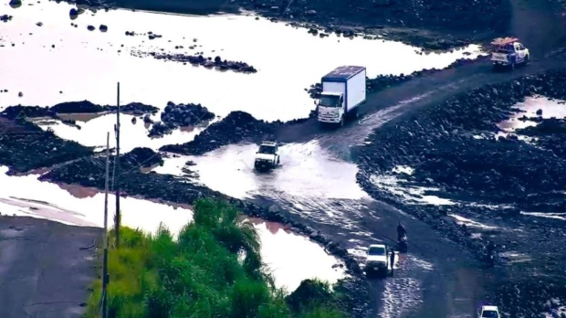 El ingreso a Macas se dificultó por el desbordamiento del río Upano 