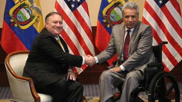 Secretario de Estado de EE. UU., Mike Pompeo, visitó el Ecuador