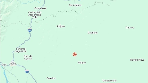 Un sismo de magnitud 3,3 se registró en Pastaza