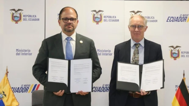 Ecuador y Alemania fortalecen cooperación contra el crimen organizado y el narcotráfico