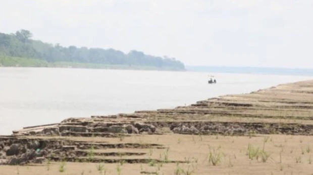 El río Amazonas está afectado por la sequía
