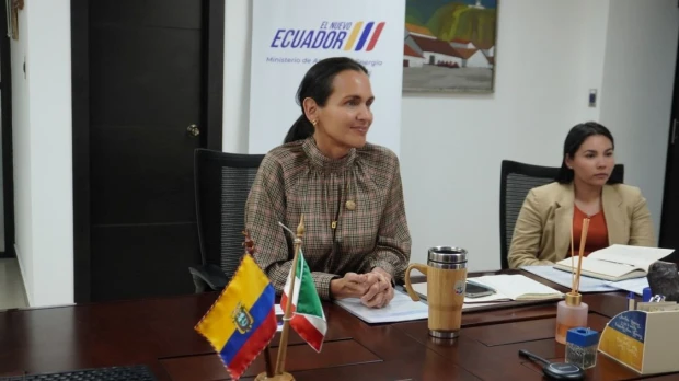 El secretario general de la organización, Haitham Al Ghais, se reunió con Fernando Santos, ministro de Energía y Mina / Foto: EFE