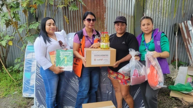 Asistencia humanitaria llega a familias afectadas por inundaciones en Orellana