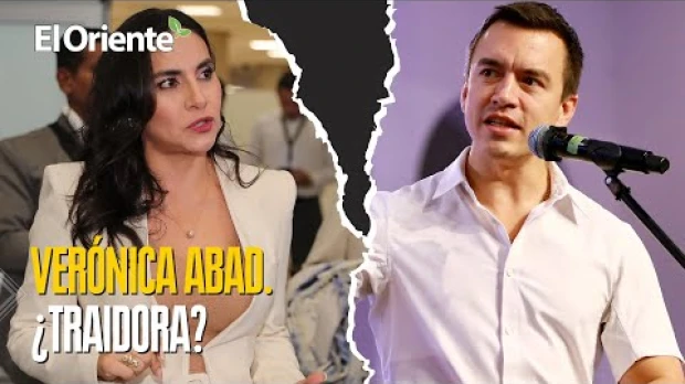 Daniel Noboa acusa a su vicepresidenta de “traidora”