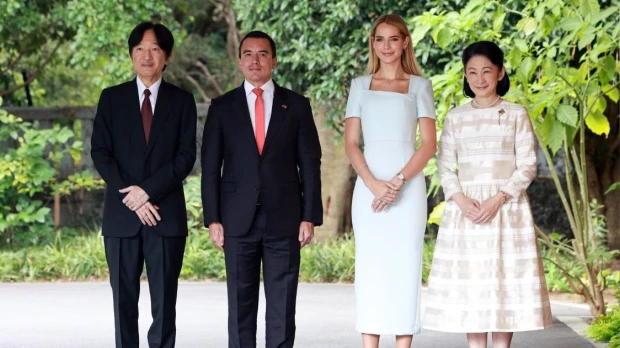 Los príncipes herederos de Japón recibieron a Daniel Noboa