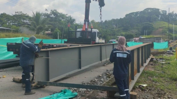 Orellana: Cuatro puentes en la vía Coca–Dayuma avanzan en construcción 