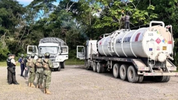 Sucumbíos: 10.000 galones de gasolina blanca fueron decomisados 