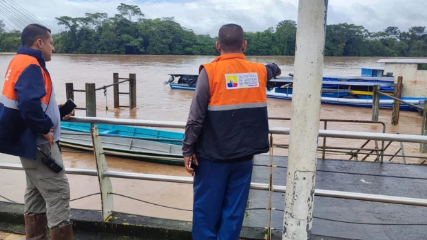 El Coca quedó sumergido por las intensas lluvias