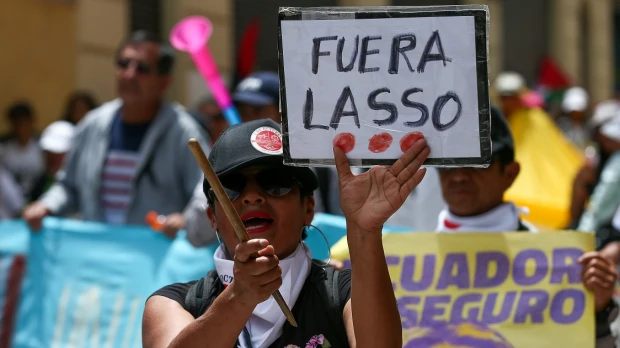 Trabajadores piden salida de Lasso, mejoras laborales y seguridad 