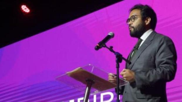 El secretario general de la organización, Haitham Al Ghais, se reunió con Fernando Santos, ministro de Energía y Mina / Foto: EFE