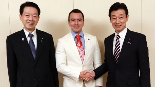 Noboa impulsó vínculos comerciales en Japón