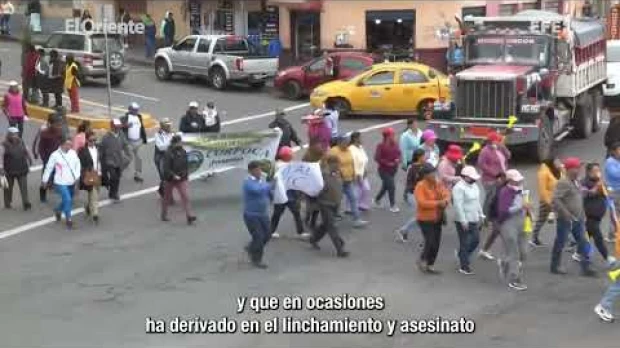 El movimiento indígena de Ecuador marcha contra la inseguridad y la propuesta de subir el IVA