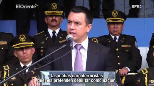 Noboa afirma estar ganando la "batalla" que le declaró al crimen organizado en Ecuador