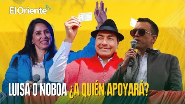 Noboa o Luisa ¿A qué candidato apoyará Leonidas Iza? 